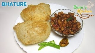 Chole Bhature Recipe  Bhatura Recipe Video in Hindi with English Subtitles  Latas Kitchen [upl. by Eibor]