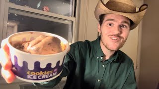 Insomnia Cookies Hot Cocoa Ice Cream Review [upl. by Zalea]