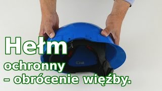 Hełm ochronny – obrócenie więźby nagłowia [upl. by Aicad]