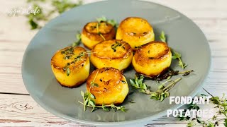 Fondant Potatoes  How to make the easy and Perfect Fondant Potatoes  No oven Fondant Baby Potatoes [upl. by Griffy]