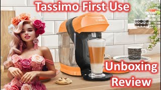 Tassimo Style Coffee Machine first use Unboxing amp Review How to use [upl. by Sackman]