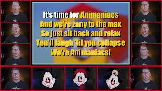 Animaniacs Theme  KARAOKE Lyric Video [upl. by Bernardine]