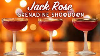 3 Different Grenadines in a Jack Rose Cocktail [upl. by Laughton727]