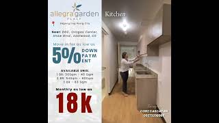 Allegra Garden Dmci Newest RFO near BGC 1BR turn over unit [upl. by Ahsoym]