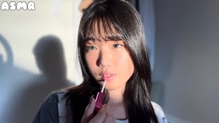 Slow ASMR Lip Gloss Application  Mouth Sounds [upl. by Akirret]