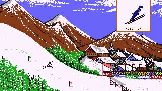 The Winter Games 1985 Epyx C64S Emulator PCDOS [upl. by Deden]