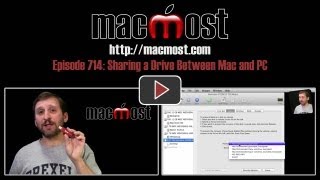 Sharing a Drive Between Mac and PC MacMost Now 714 [upl. by Wolfgram]