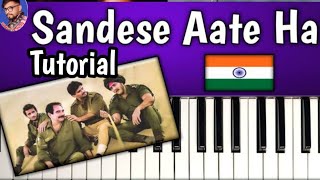 Sandeshe Aati Hai Music Part  Piano 🎹🎹 Tutorial  Border Film SongNibirCasioDjviralvideo hindi [upl. by Hannad]