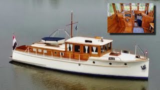 THIS Is The Only 1933 43 ft Commuter Classic Boat Tour On Here And She Is For Sale [upl. by Nylorak84]