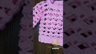 Open shell stitch baby top 018mnth crochetpatterns crochet DIY babytopcrochet moderncrochet [upl. by Martens588]