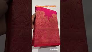 kanchipuramsareepurekanchipuram handloomsilkgoldzarisaree whatsap9527470809 [upl. by Pantheas]