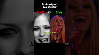 Avril Lavigne  Complicated  Studio VS Live [upl. by Otho]