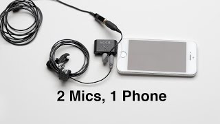 2 Mics 1 Phone Recording 2 Lavs with Your SmartPhone RODE smartLav [upl. by Tawnya524]