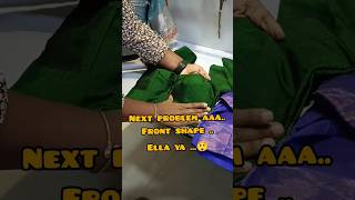 Front la shapeaellaya😲 plz comment love creator saree blouse shortvideo trending bgm [upl. by Lauber]