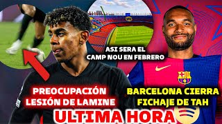 🚨BARCELONA CIERRA PRIMER FICHAJE  PREOCUPACIÓN POR LAMINE YAMAL  ASI ESTARA EL CAMP NOU EN 2025 [upl. by Anhavas]