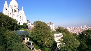 Funicular railway  Montmartre Paris  France 1993 [upl. by Nim]