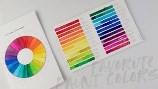 About Me Favorite Watercolor Paint Colors [upl. by Acilegna]