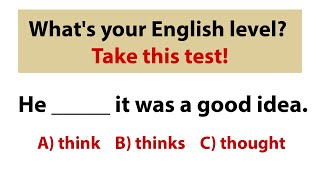 Whats your English level Take this test Part 2 [upl. by Neeoma]