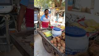 Old Coconut Fruit Cutting In Delhi India [upl. by Eisor]