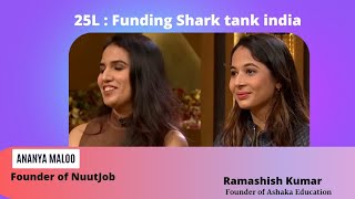 Exclusive Interview with Ananya Maloo Founder of Nuutjob  Shark Tank India  Women Entrepreneur 🔥 [upl. by Finley]