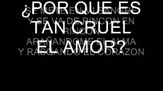 RICARDO ARJONA POR QUE ES TAN CRUEL EL AMOR CON LETRA [upl. by Klinges]