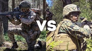 British Army Royal Gurkha Rifles vs US Marines  Mock Battle between US Marines and Allies [upl. by Amaleta429]