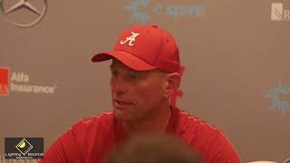 Kalen DeBoer speaks with the media following Alabamas 4035 loss to Vanderbilt [upl. by Rowney]