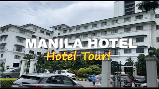 Manila Hotel  Lobby Room Swimming Pool Heritage Museum [upl. by Pontus]