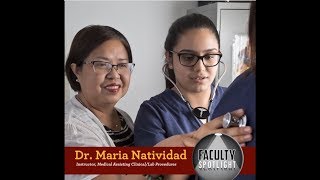 Faculty Spotlight Dr Maria Natividad  Medical Assistant [upl. by Weslee922]