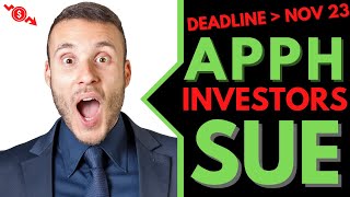 APPH 💲💲 APPH Stock News Today APPH Appharvest Investors Sue AppHarvest Inc APPH Stocks [upl. by Keelby]