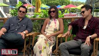 THE INTERNSHIP interviews Josh Gad Jessica Szohr amp Max Minghella [upl. by Natlus]