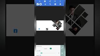 Facebook cover photo design tutorial edit shorts [upl. by Ahsan]