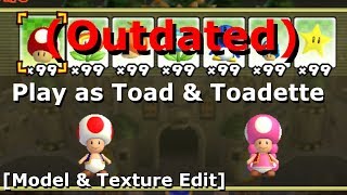 Outdated Play as Toad amp Toadette in NSMBW Model amp Texture Edit Download 625M View Special [upl. by Efron899]