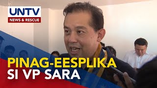 Speaker Romualdez kay VP Sara Sumipot at magesplika sa Kamara para maisalba ang OVP officials [upl. by Torray101]