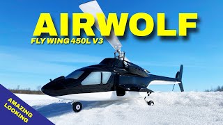 AIRWOLF Helicopter Body looks Awesome Fly Wing 450L V3 [upl. by Ramon]