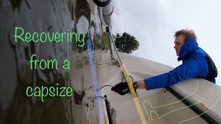 Dinghy river racing and how to recover from a capsize [upl. by Jilly]