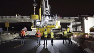 Installation de la passerelle A4 [upl. by Alleuqram]