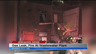 Methane gas leak believed to be cause of explosion fire at metro waste water treatment plant [upl. by Ratcliff]