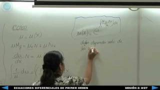 Ecuaciones Diferenciales de Primer Orden  Sesión 2 827 [upl. by Pitt]