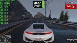 GTA 5 GTX 1060 Frame Rate Benchmark Performance  Ultra Graphics 1440p [upl. by Aday]