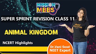 Animal Kingdom in One Shot  NEET 202324  Class 11 Biology  Super Sprint  Vani Maam  Vedantu [upl. by Ajet]