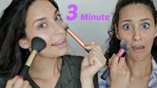 3 MINUTE MAKE UP CHALLENGE mit meiner SCHWESTER amp MAMA [upl. by Melisande328]