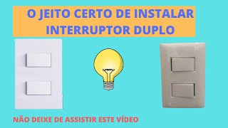 COMO INSTALAR INTERRUPTOR DUPLO [upl. by Cline]