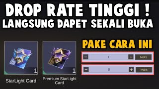 LANGSUNG DAPET KARTU STARLIGHT PAKE CARA INI  DROP RATE TINGGI ATAU HOKI [upl. by Wynny]