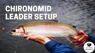 Chironomid Leader Setup in 3 minutes [upl. by Nyllij96]