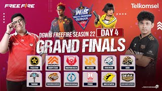 🔴DGWIB FREE FIRE SEASON 22  GRAND FINAL DAY 4 [upl. by Airdnal37]