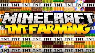 Minecraft EXTREME FARMING Farming with Explosives  Mod Showcase [upl. by Rocky]