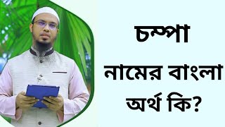 চম্পা নামের অর্থ কি  Chompa namer ortho ki  Champa name meaning in Bangla [upl. by Siugram]