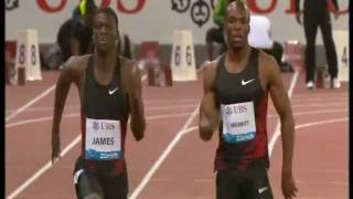 Merritt vs James 400m rematch [upl. by Eecyaj]