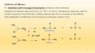 Alkenes Oxidation and Reductions Reactions [upl. by Rockel518]